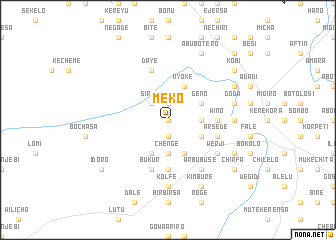 map of Meko