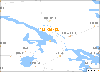 map of Mekrijärvi