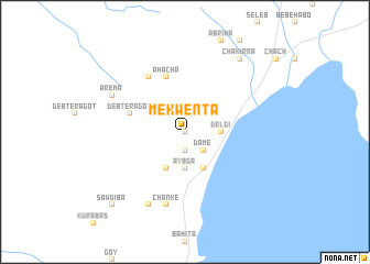 map of Mekwenta