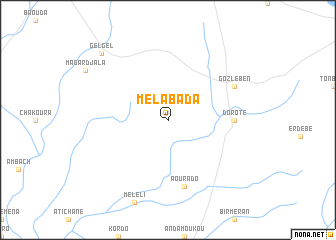 map of Mélabada