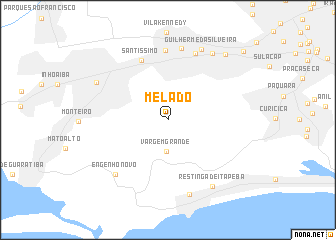 map of Melado