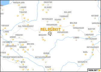 map of Melagakit