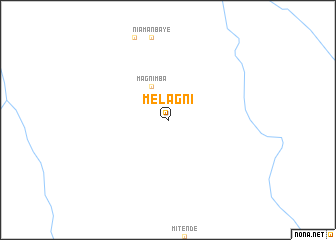 map of Mélagni