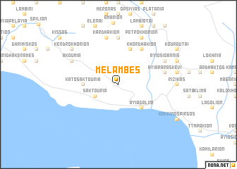 map of Mélambes