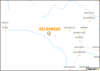 map of Mélamboua