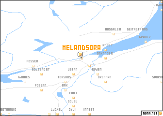 map of Melandsøra