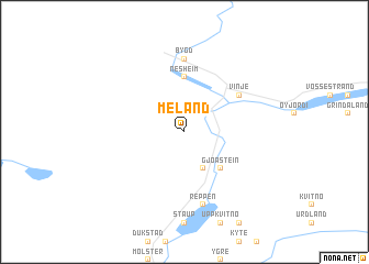 map of Meland