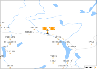 map of Meland