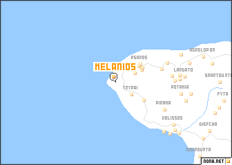 map of Melaniós