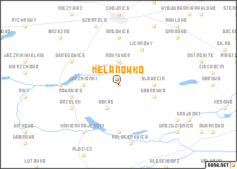 map of Melanówko