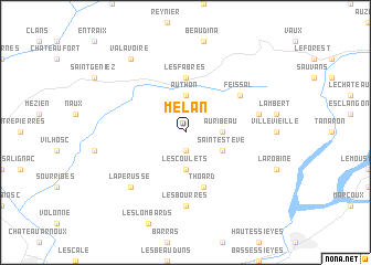 map of Mélan