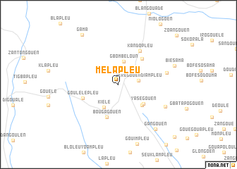 map of Mélapleu