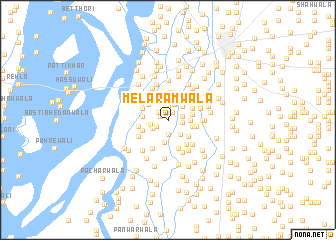 map of Mela Rāmwāla