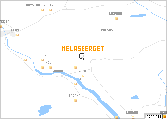 map of Melåsberget