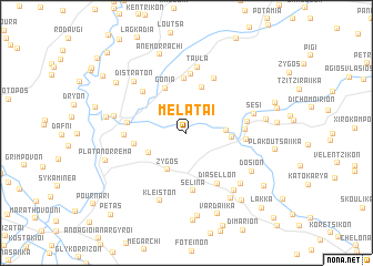 map of Melátai