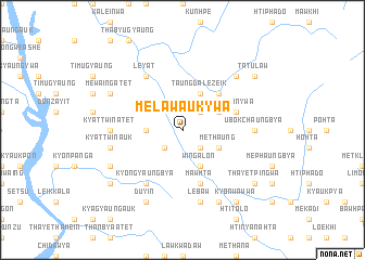 map of Melaw-auk-ywa