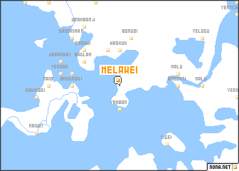 map of Melawei