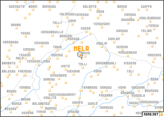 map of Méla