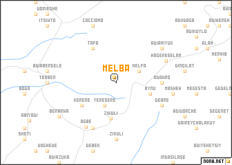 map of Melba