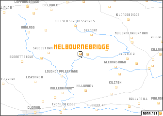 map of Melbourne Bridge