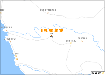 map of Melbourne