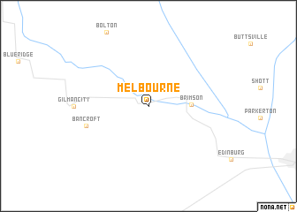 map of Melbourne