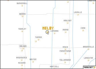 map of Melby