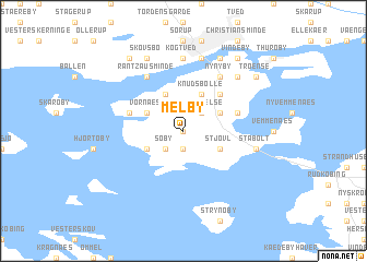 map of Melby