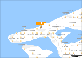 map of Melby