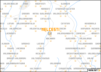 map of Melceşti