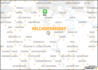 map of Melchiorshausen