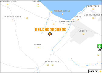 map of Melchor Romero