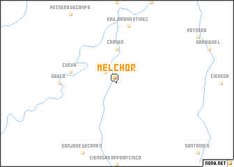 map of Melchor