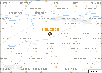 map of Melchow