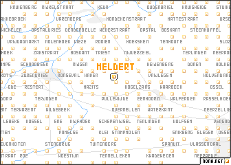 map of Meldert