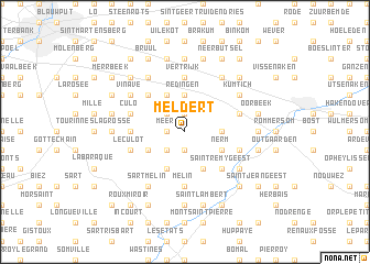 map of Meldert