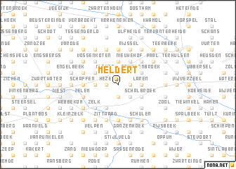 map of Meldert