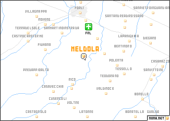 map of Meldola