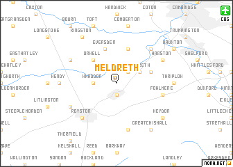 map of Meldreth