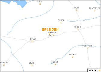 map of Meldrum