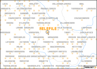 map of Mélé Filé