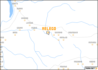map of Mélégo