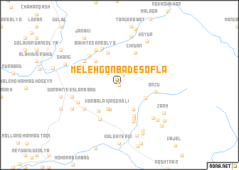 map of Meleh Gonbad-e Soflá