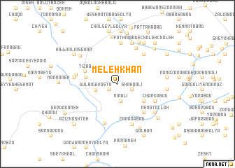 map of Meleh Khān