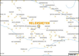 map of Meleh Sheykh