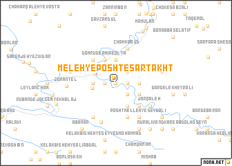 map of Meleh-ye Posht-e Sar Takht