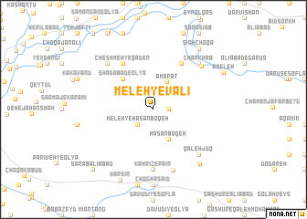 map of Meleh-ye Valī