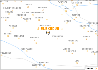 map of Melekhova