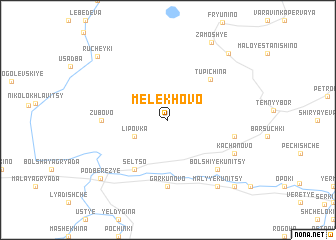 map of Melekhovo