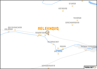 map of Melekhovo